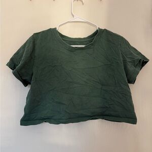 Green Women's Crop Top